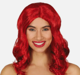 Parrucca rossa Ariel Sirenetta adulto