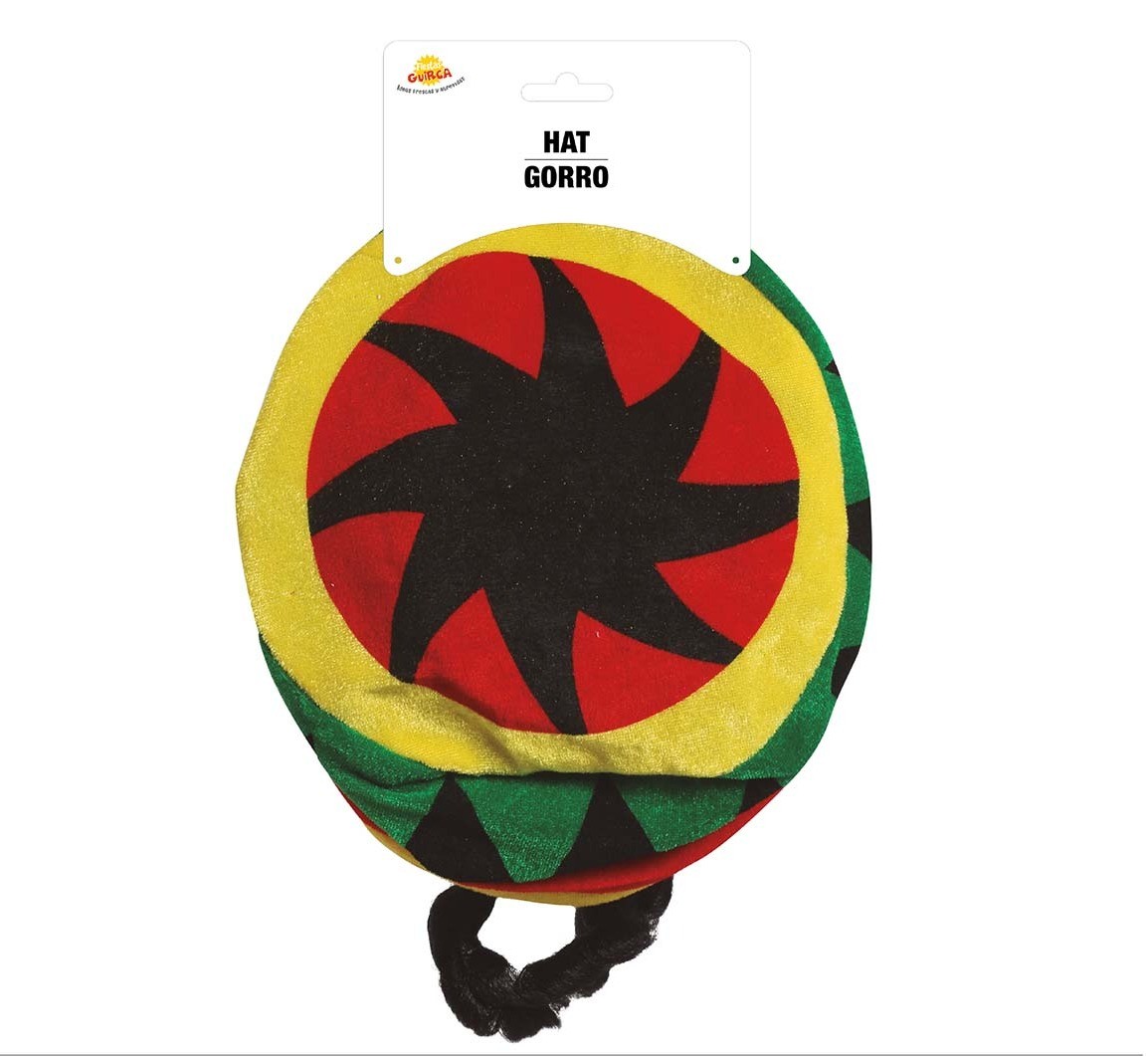 Cappello giamaicano con parrucca rasta - immagine 2