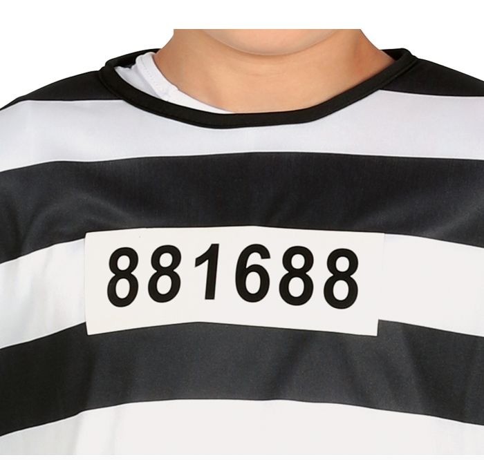 Costume prigioniero carcerato bimbo - immagine 2