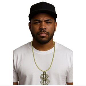 Collana dollaro americano dorata