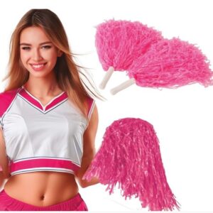 Pom Poms cheerleader fucsia
