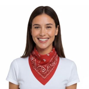 Foulard da cowboy Rosso