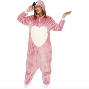 Costume Fenicottero kigurumimi adulto