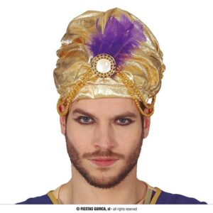 Turbante oro principe arabo/indiano