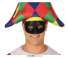 Mascherina nera mezzo viso