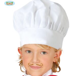 Capello cuoco chef bianco da bambino