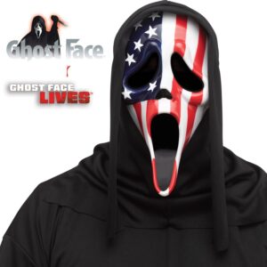 Maschera Ghost Face Scream bandiera americana originale