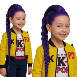 Parrucca cosplay Rumi di KPop Demon Hunters per bambina