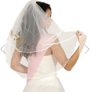 Velo da sposa con scritta Bride to be