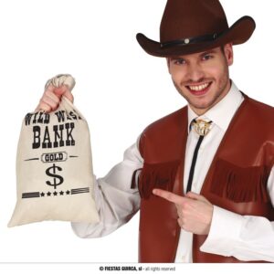 Borsa soldi rapinatori in tela