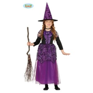 Costume strega lilla bimba