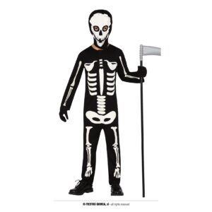 Costume scheletro bimbo tuta