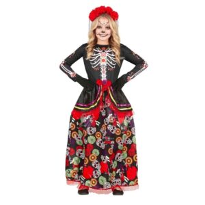Costume Dia de Los Muertos bambina