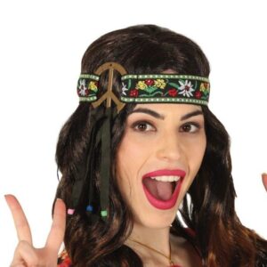 Fascia da testa Hippie con simbolo della pace