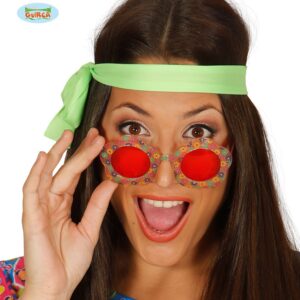 Occhiali Hippie con fiori