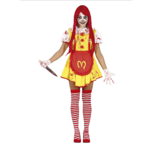 Costume clown Ms. Mckiller donna