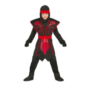 Costume Ninja Ombra rosso Bimbo