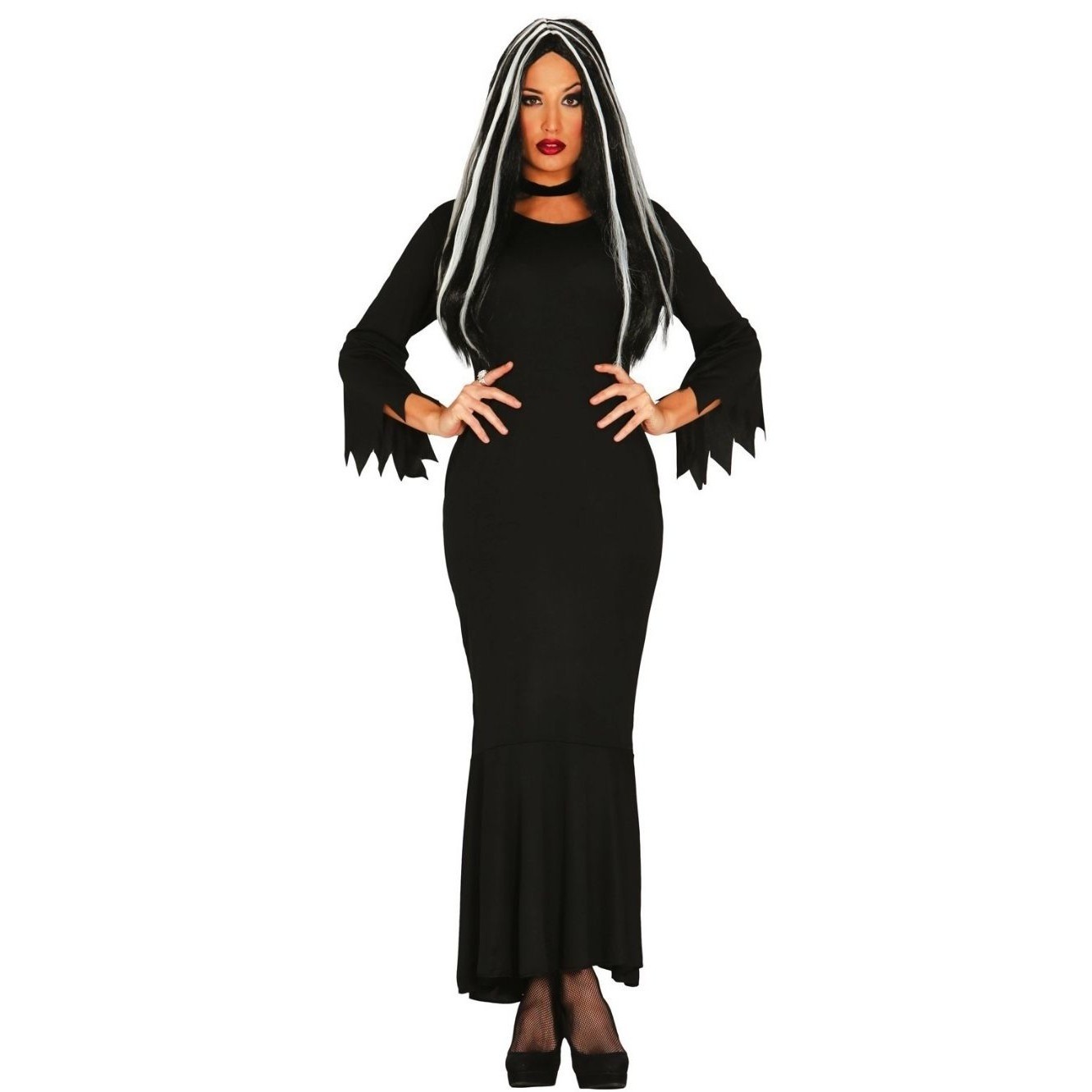 Costume Morticia Addams donna