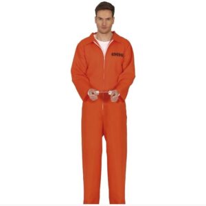 Costume Carcerato Tuta Arancione adulto