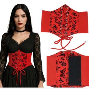Corsetto rosso lucido