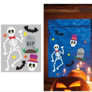 Vetrofania Scheletri Halloween