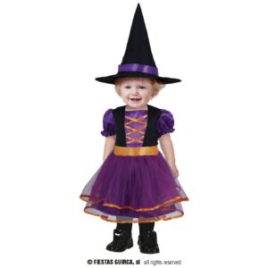 Costume strega viola bambina