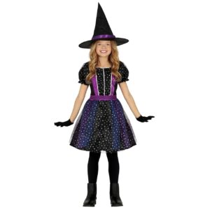 Costume strega stelline bambina