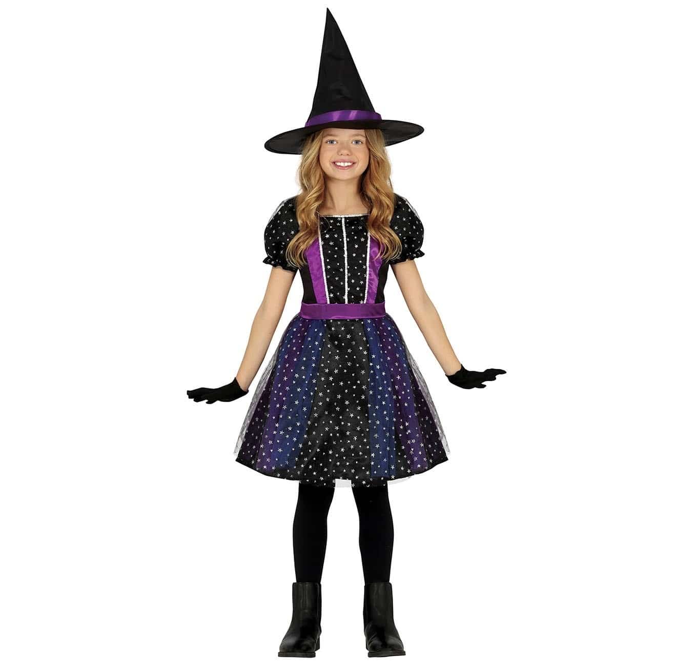 Costume strega stelline bambina