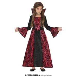 Costume vampiro rosso bambina