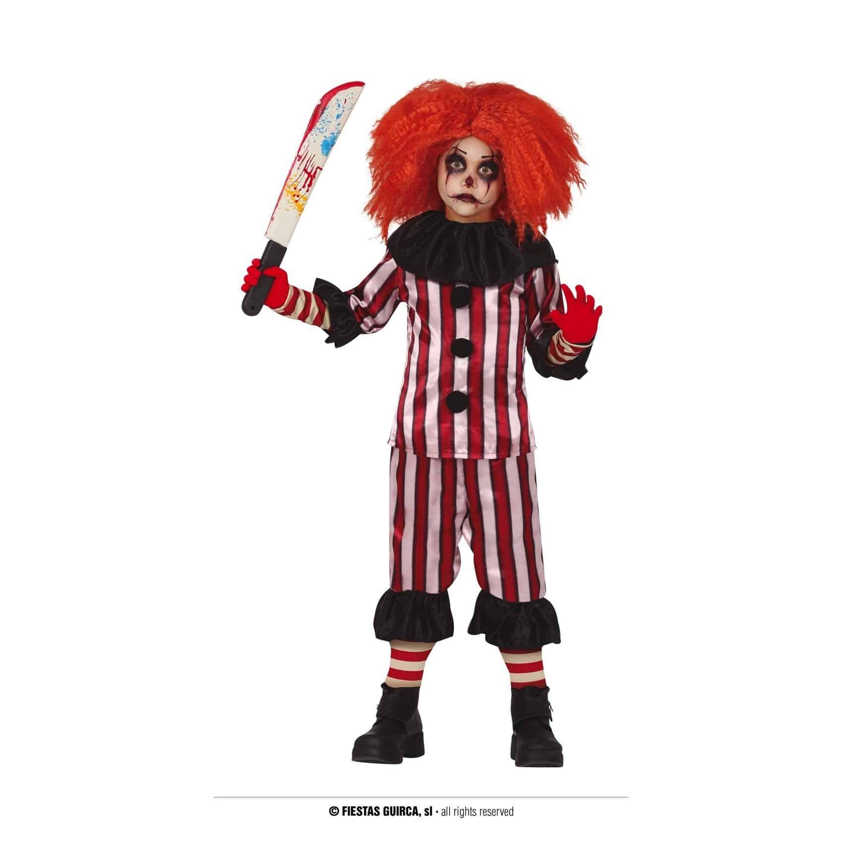 Costume clown zombie bambino