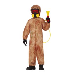 Costume tuta NBC biohazard zombie bambino