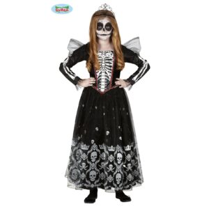 Costume principessa scheletro bambina