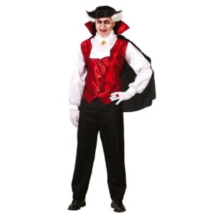 Costume Vampiro adulto con mantello e camicia