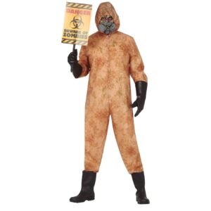 Costume tuta NBC biohazard zombie adulto