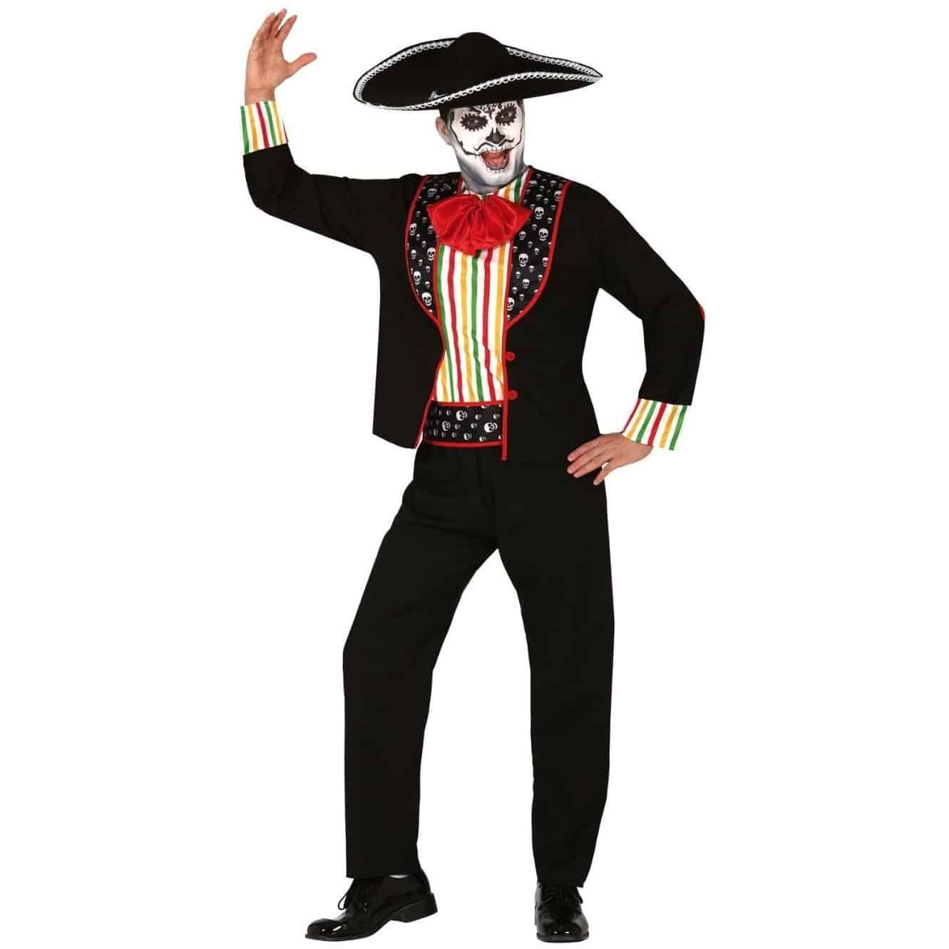 Costume scheletro Mariachi Uomo