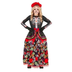 Costume Dia de Los Muertos bambina