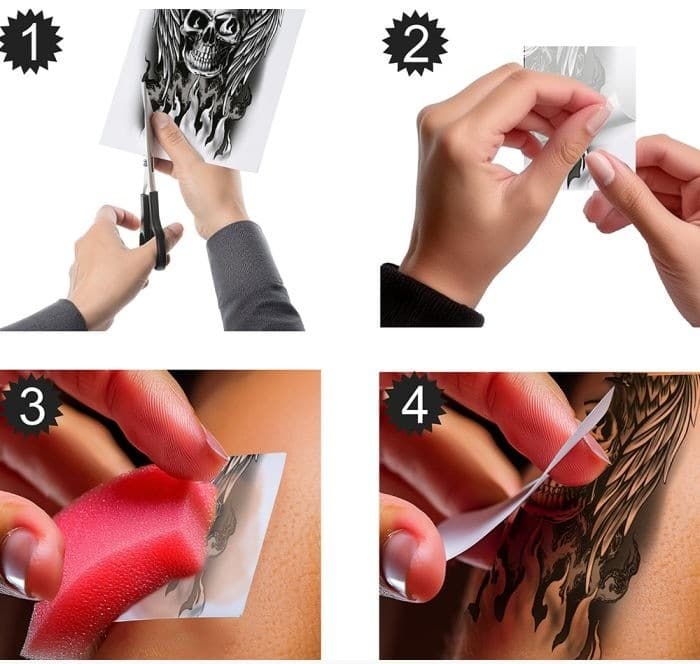 Tatuaggio teschio con corona e ali - immagine 4