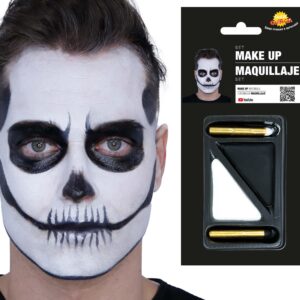 Kit makeup scheletro bianco e nero