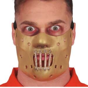 Mezza maschera assassino in latex