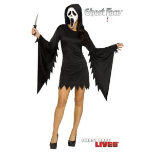 Costume Ghostface Scream Donna corto e sexy Originale con maschera