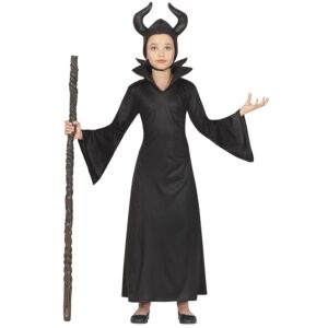 Costume Malefica nero bambina