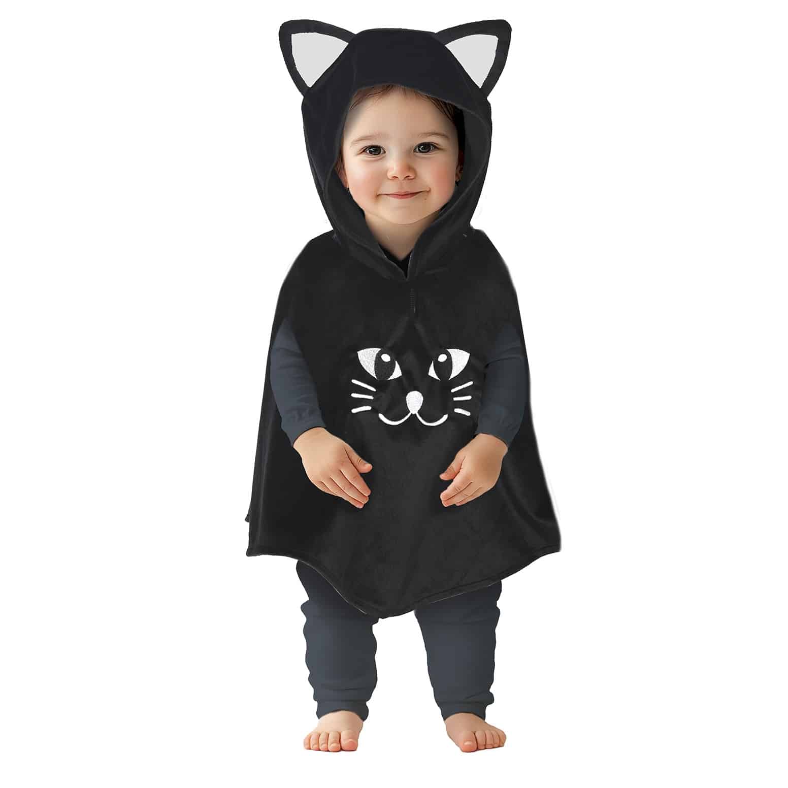 Costume poncho gattino baby
