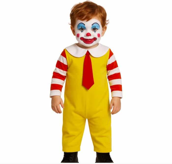 Costume Clown Ronald Mc Donald Baby