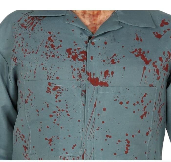 Costume Jason Voorhees venerdì 13 blu adulto - immagine 4