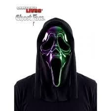 Maschera Ghostface Chrome Viola e Verde