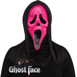 Maschera Ghostface Rosa Fluorescente