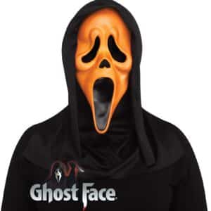 Maschera Ghostface Arancione Fluorescente