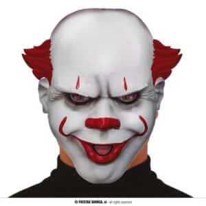 Maschera pagliaccio horror in plastica