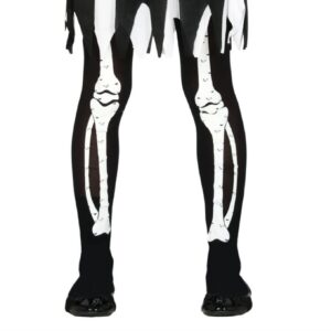 Collant con scheletro bambina