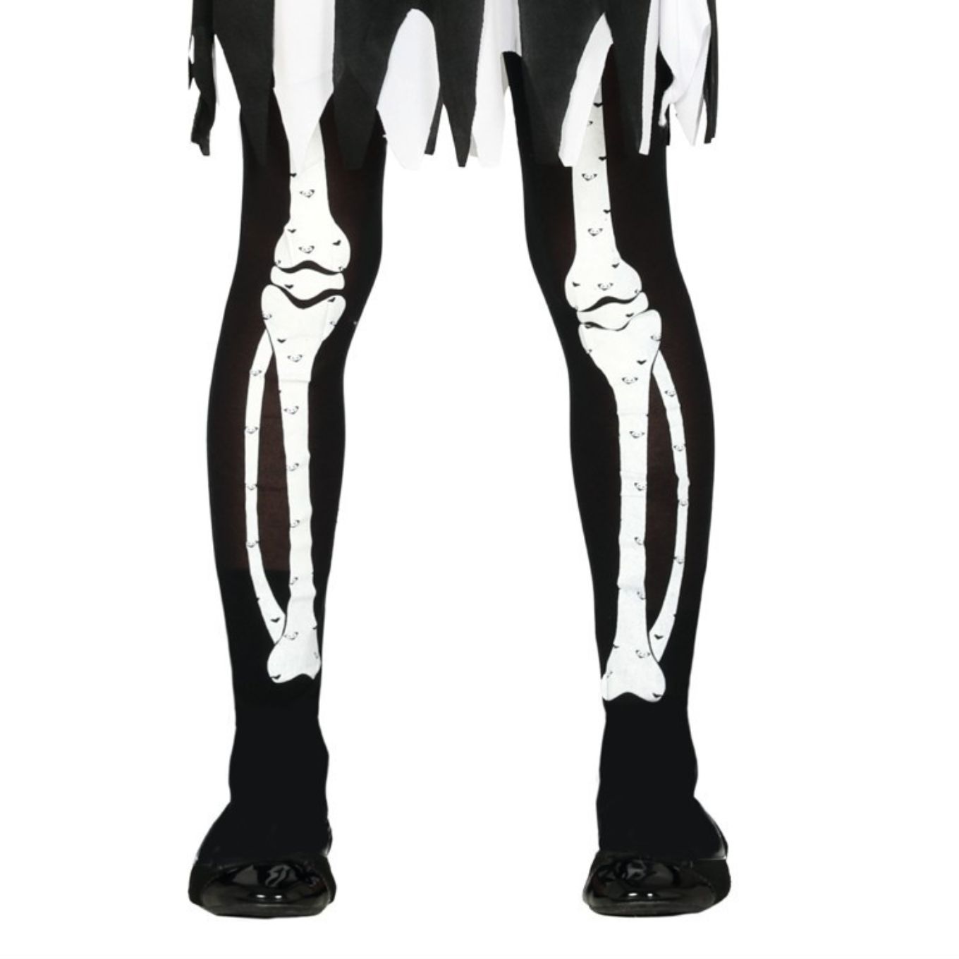 Collant con scheletro bambina